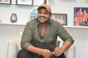 Manoj Interview Stills at Attack Movie